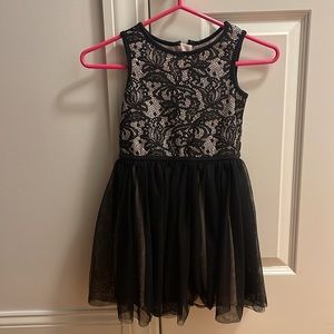 Pippa and Julie black and pale pink dress EUC.